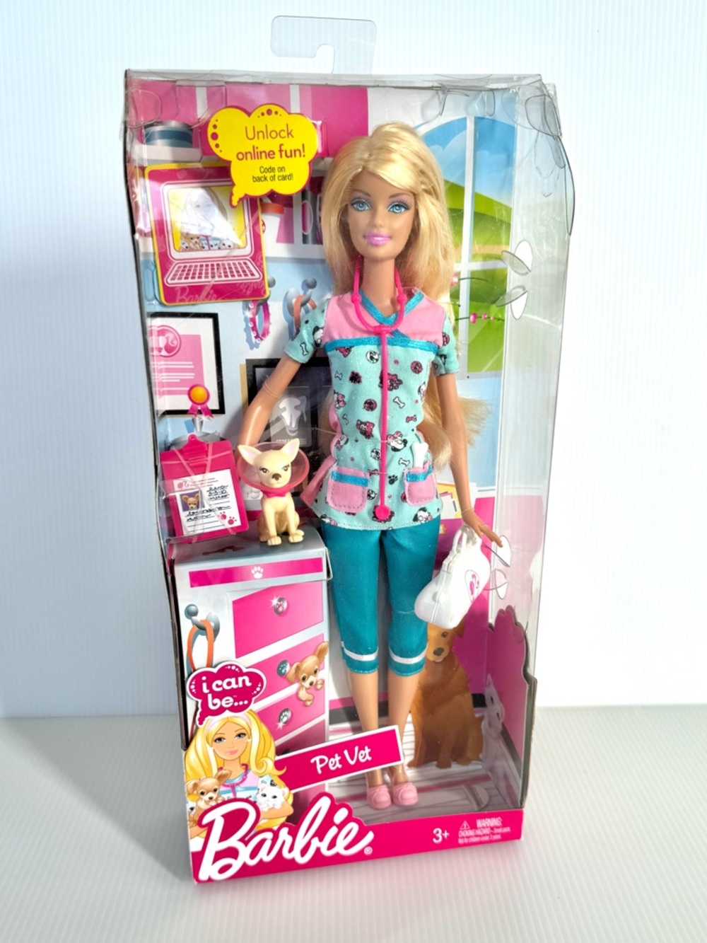 🩷 NIB. Barbie I Can Be Pet Vet Doll- 2010